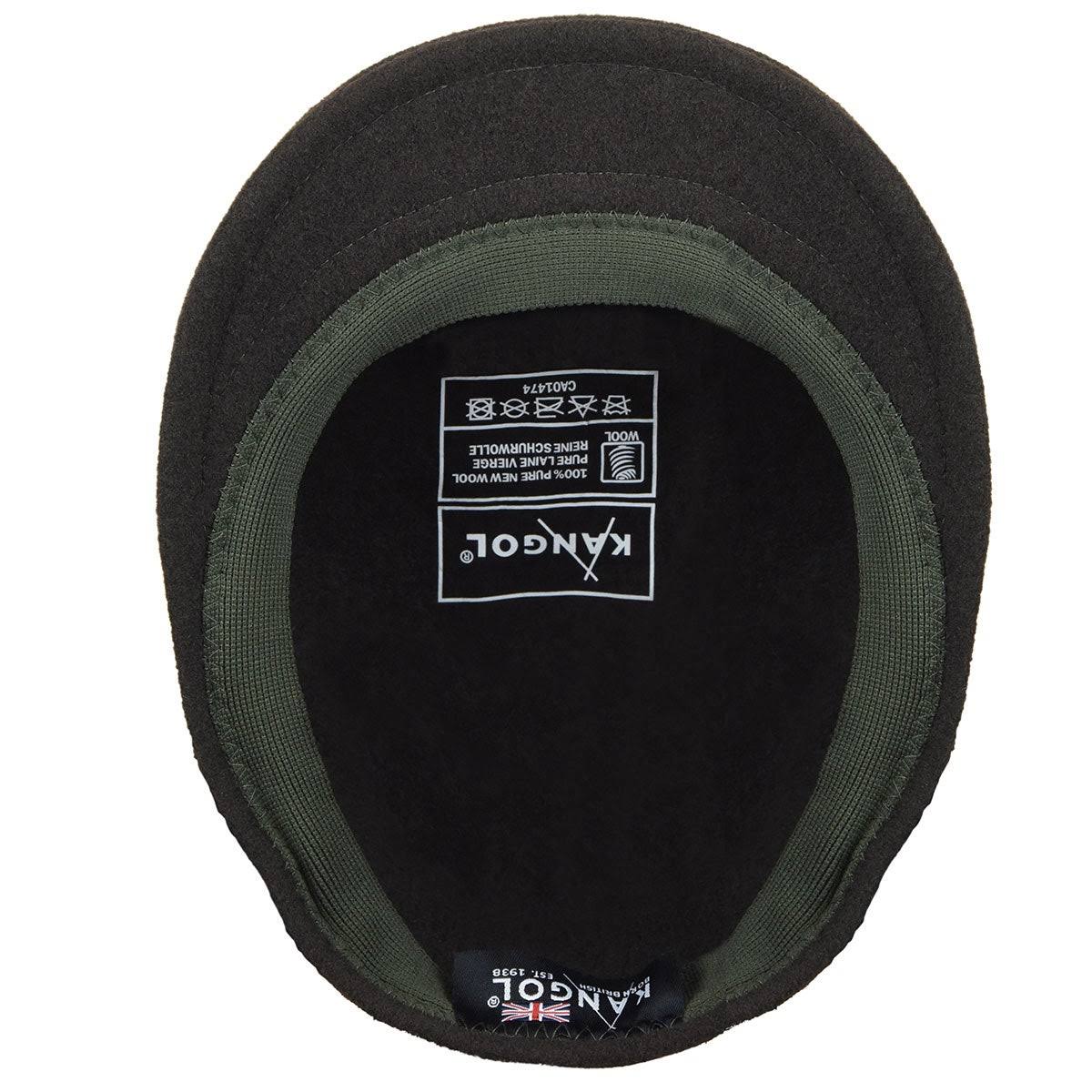 Kangol Wool 504 Ivy Cap: Size: S Loden Green