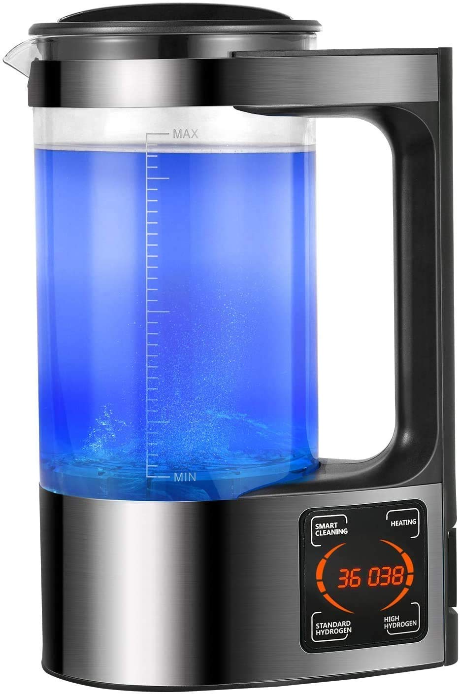 2L Large Capacity Hydrogen Water Pitcher Maker Machine, Hydrogen Water Bottle Generator with SPE and PEM Technology