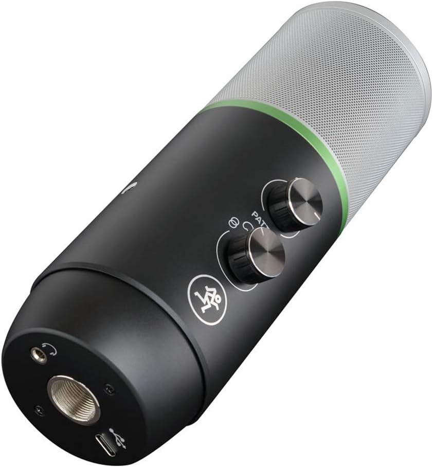 Mackie Element Series Carbon Premium USB Condenser Microphone Bundle CR3-X Multimedia Monitors (Pair), Polsen Headphone