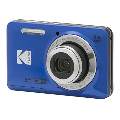 Kodak PIXPRO Friendly Zoom FZ55 Digital Camera (Black) Bundle with Case for Compact Cameras