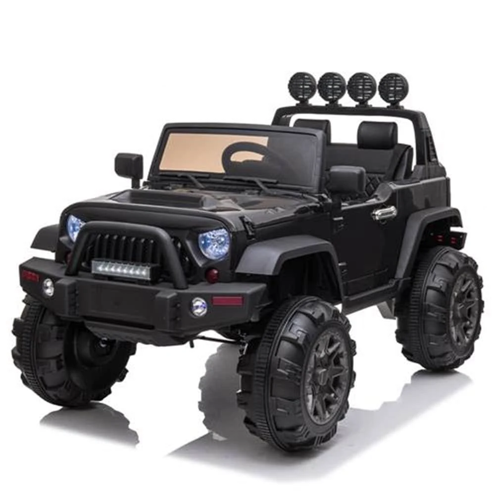 12V Kids Ride on Car SUV MP3 2.4Ghz Remote Control LED Lights (White)