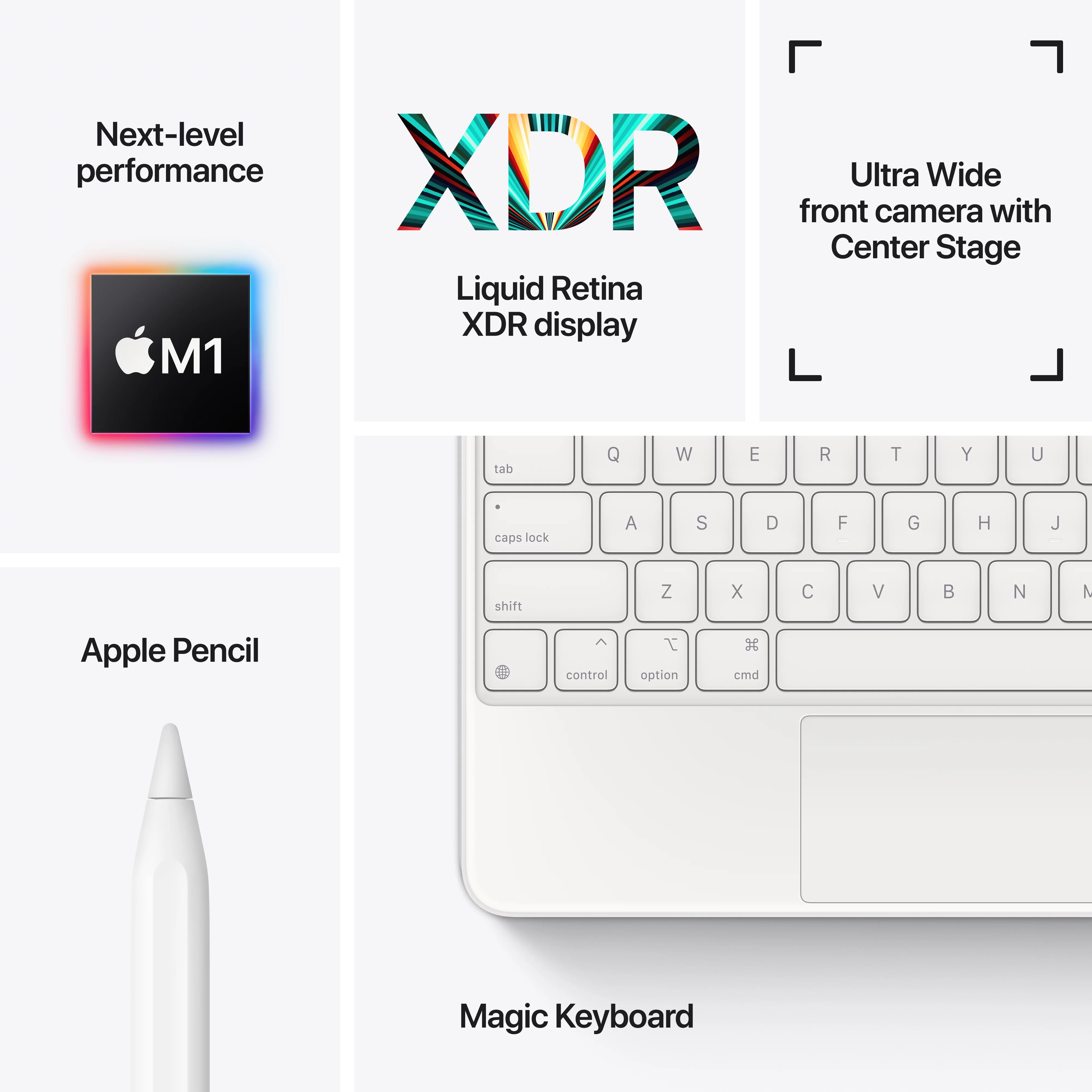 2021 Apple 12.9-inch iPad Pro Wi-Fi 1TB - Silver (5th Generation) - Curated Treasures Market