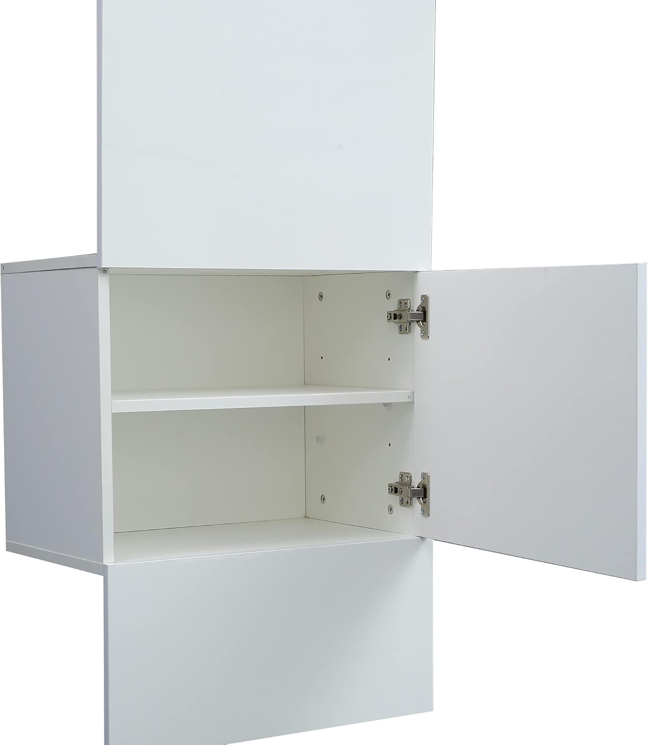 Contemporary Modern Freestanding Wardrobe Armoire Closet Storage Cabinet,Open Wardrobe with 1-Door