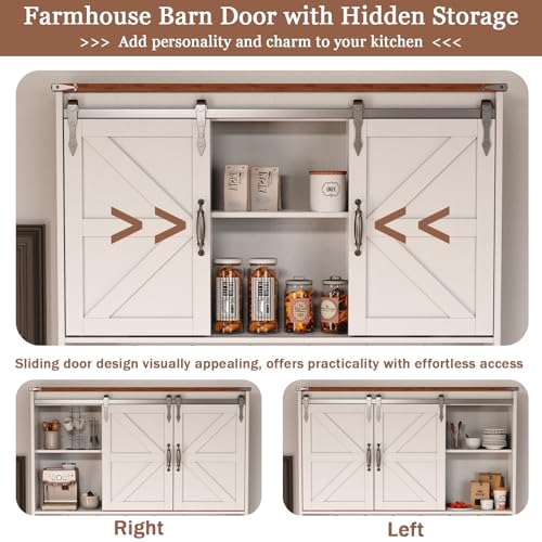 71" Kitchen Pantry Cabinet, Modern Kitchen Hutch Food Pantry with Charging Station and Microwave Stand, Pantry Storage Cabinets with Countertop