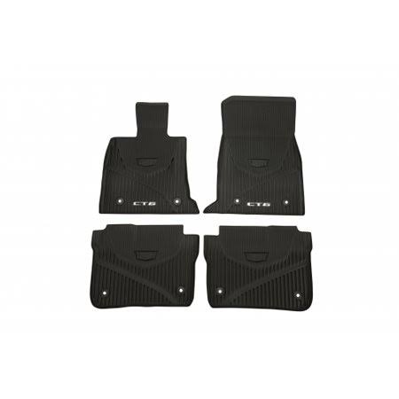 GM 84025489 Front and Rear All-Weather Floor Mats Cadillac CT6 Black