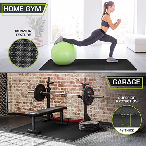 ProsourceFit Extra Thick Puzzle Exercise Mat , EVA Foam Interlocking Tiles for Protective, Cushioned Workout Flooring for Home and Gym Equipment