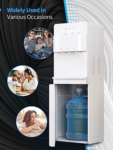 TABU Bottom Loading Water Cooler Dispenser, Hot & Cold Water Dispenser