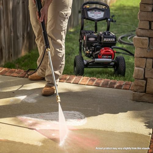 Simpson Cleaning 3400 PSI Gas Pressure Washer, 2.5 GPM Power Washer for Residential Use, CRX Engine, 25-Foot MorFlex Hose, Clean Machine