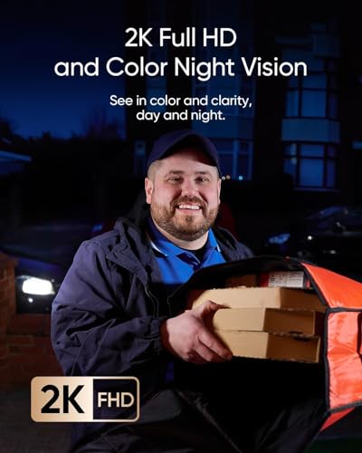 eufy Security Video Doorbell E340, 2K Full HD Dual Cameras & Head-to-Toe View, Doorbell Camera Wireless & Wired, Delivery Guard, Color Night Vision