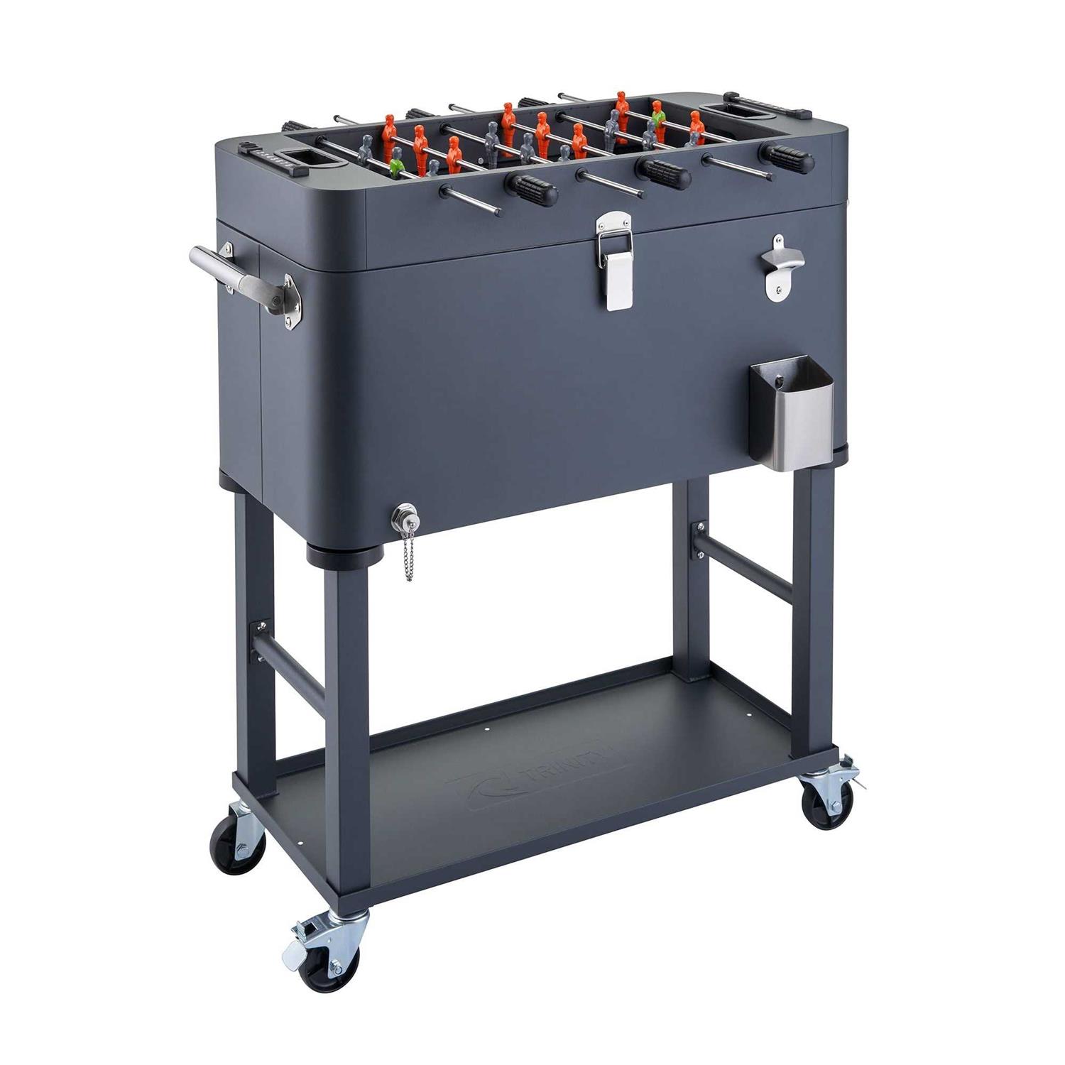 TRINITY 80 Quart Foosball Cooler Detachable Tub with Cover - Sports Supplies Online Store