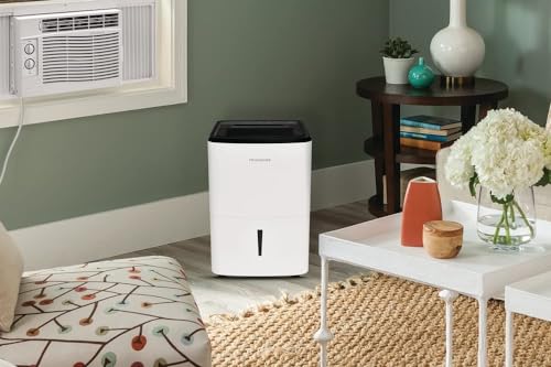 Frigidaire 50-Pint Portable Dehumidifier with Wi-Fi and Energy Star Certification for Medium/Large Rooms & Basements, Custom Humidity Control