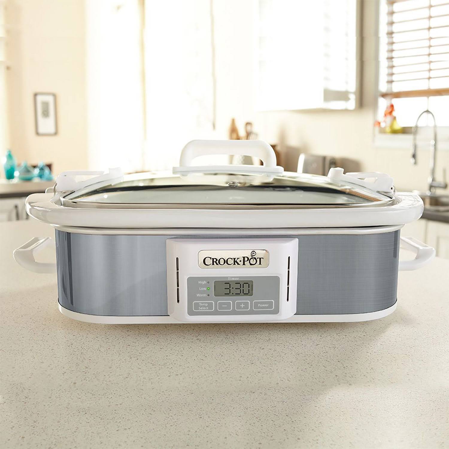 3.5 Qt. Crock-Pot SCCPCCP350-SS Programmable Digital Casserole Crock Slow Cooker