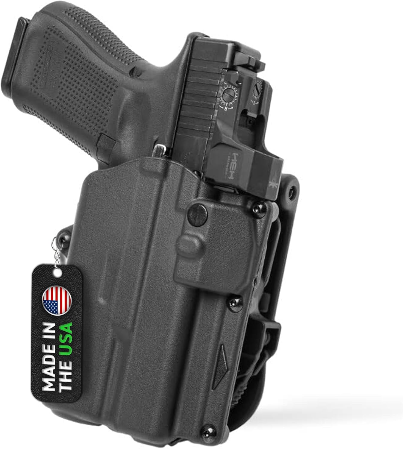Alien Gear Glock 19 Level 2 Holster - Retention Slim OWB, Glock 19/19X/45 w/Light, Advanced Tactical Design