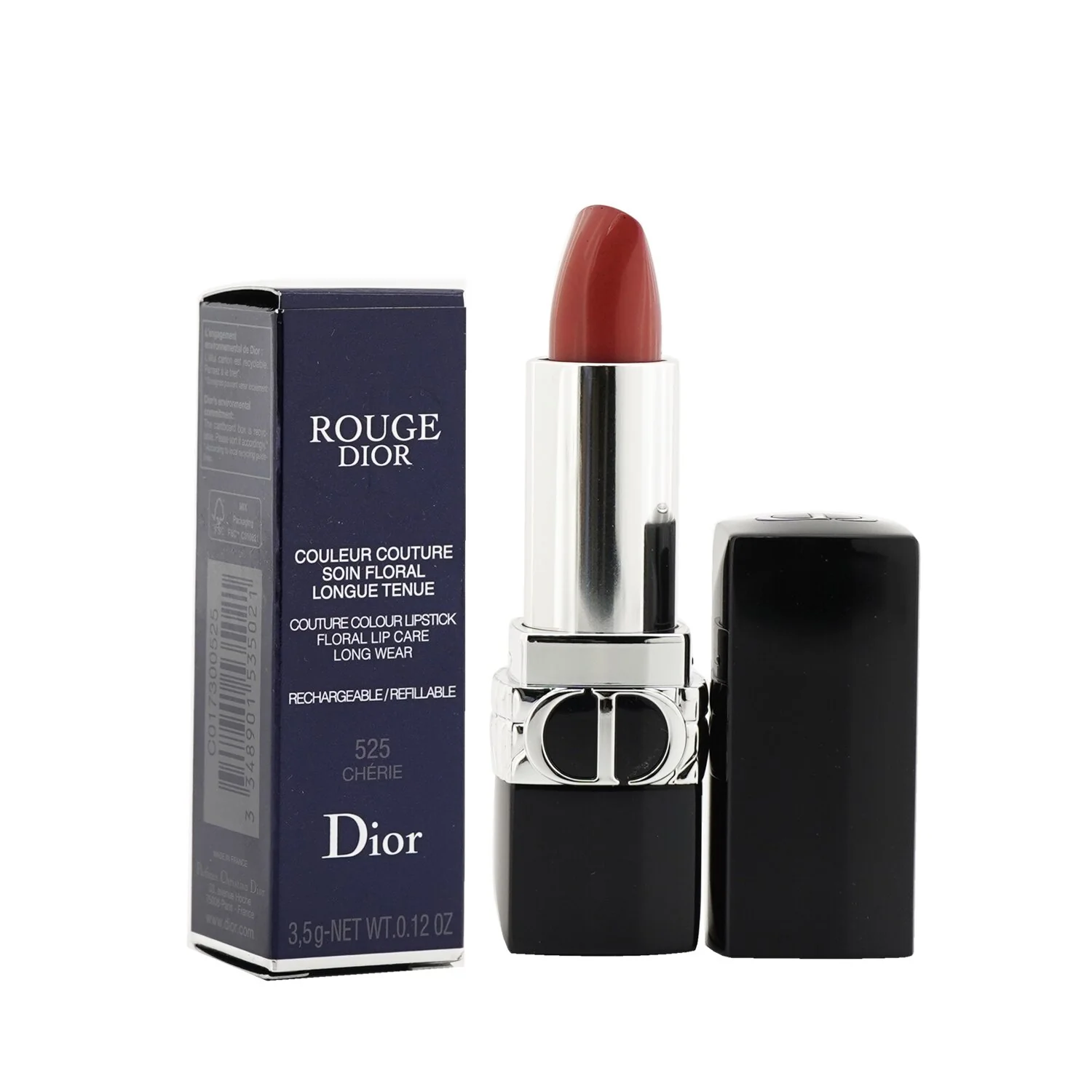 Christian Dior Rouge Dior Couture Colour Refillable Lipstick - # 766 Rose Harpers (Satin)  3.5g/0.12oz
