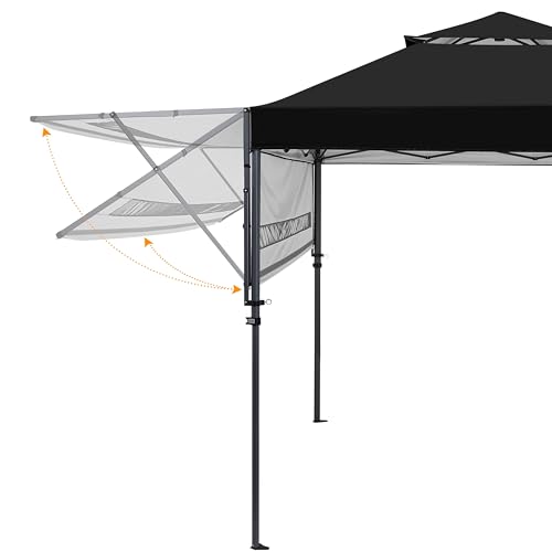 Yaheetech 10x17ft Pop Up Canopy with Awnings, 2-Tier Outdoor Canopy Tent, Heavy Duty Instant Shelter with Ventilation