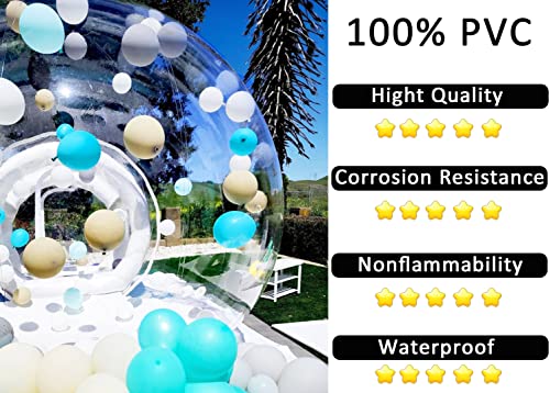 10FT Bubble House Inflatable Bubble Tent 100% PVC Tent Bubble House with Blower for Party Wedding, Clear Dome Balloon Garden Tent