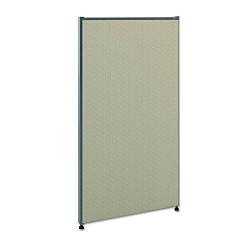 HON Verse PANEL, 60x22 H x 36x22 W, Light Gray Finish, Gray Fabric