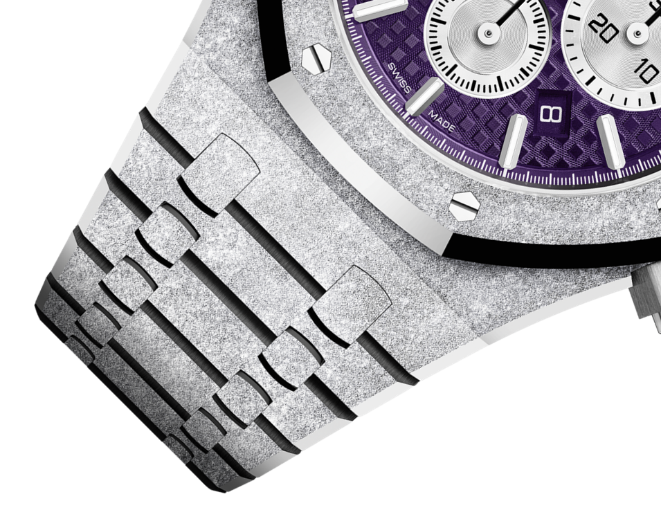 ROYAL OAK FROSTED GOLD CHRONOGRAPH Plum purple Dial 41mm