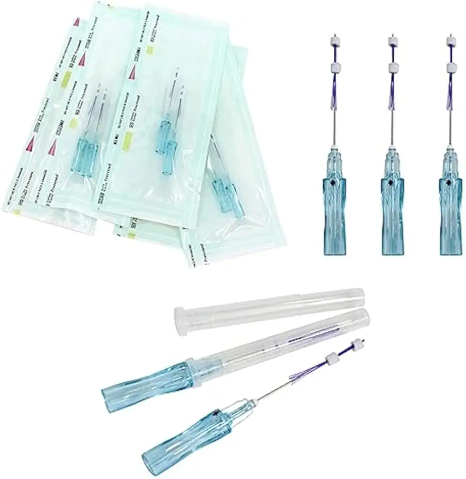 Pdo Pcl Multi Threads,23G38MM, for Face Lift,Removing Wrinkle Nasolabial L-Type,20pcs… (PCL) - Kansas Nuitrition - HNZSDS