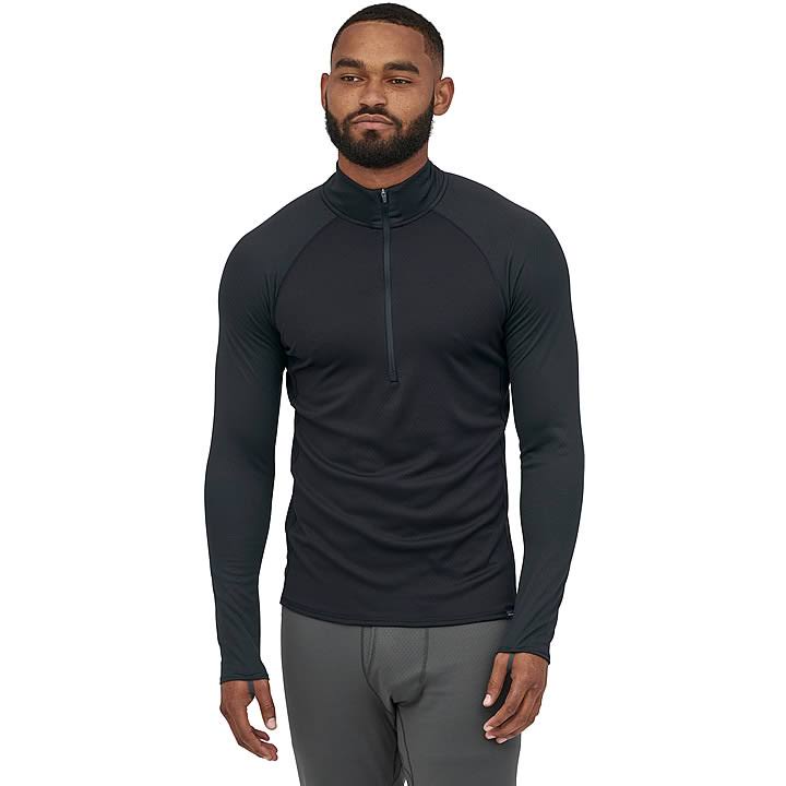 Patagonia Men&s Black Capilene Midweight Zip-Neck