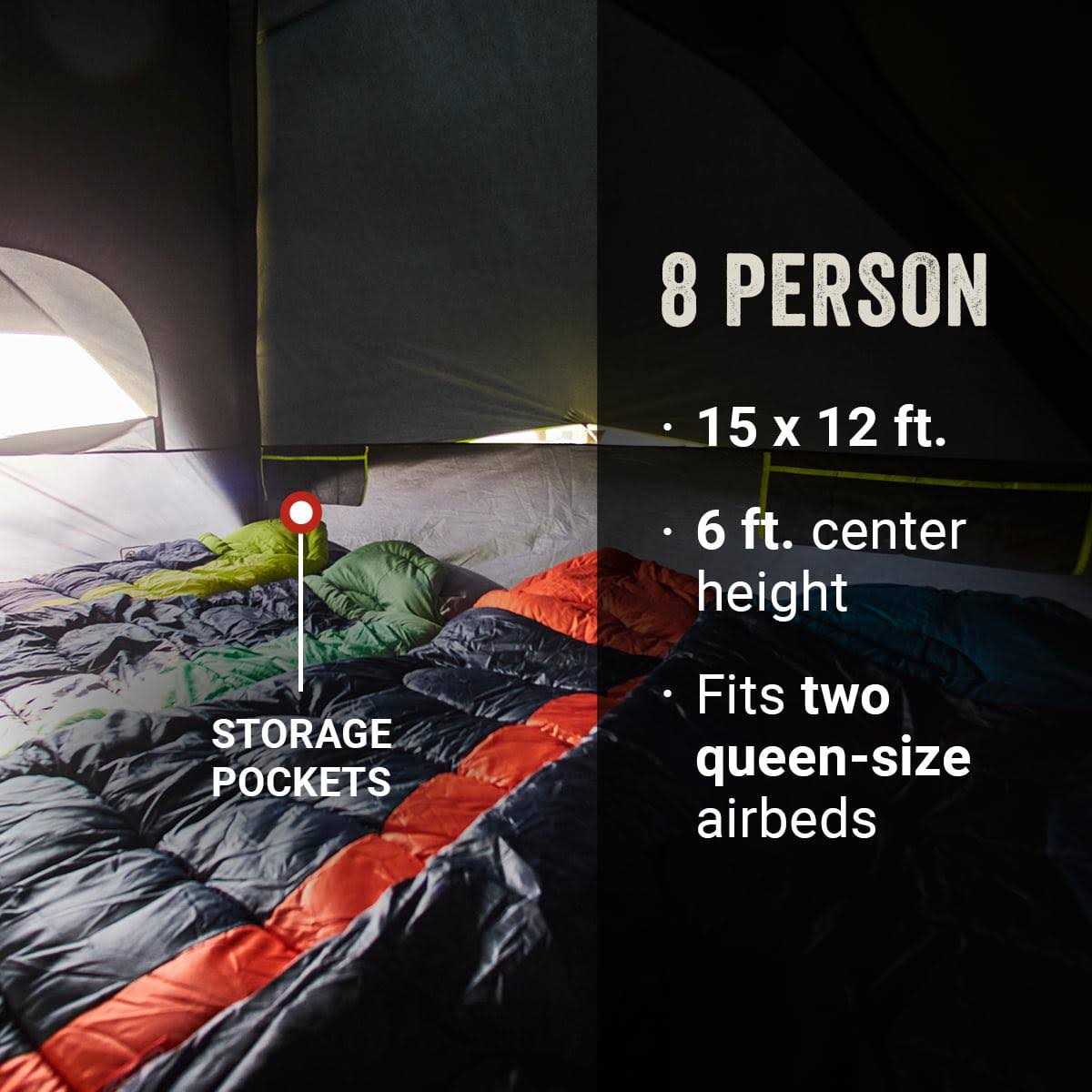 Coleman Carlsbad 8-Person Dark Room Dome Tent - Sports Supplies Online Store
