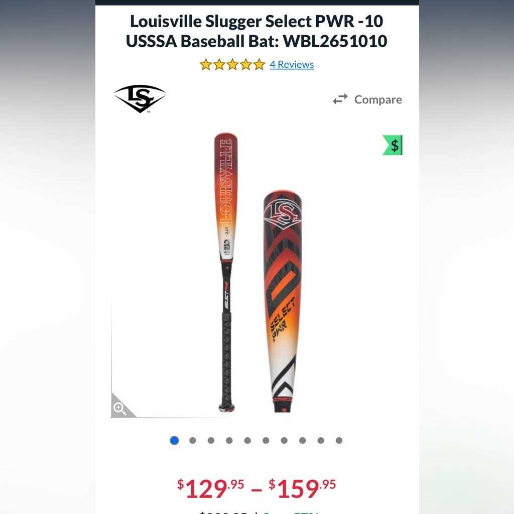 2023 Louisville Slugger Select PWR USSSA Baseball Bat - Sports Supplies Online Store