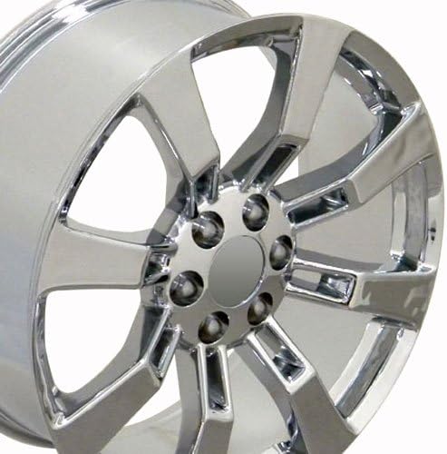 Partsynergy Replacement For 22" Rim fits 1999-2019 Cadillac Escalade Chrome 22x9 Chrome Wheel