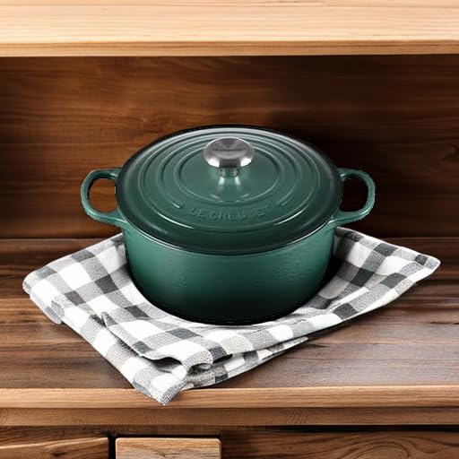Le Creuset Enameled Cast Iron Signature Round Dutch Oven, 5.5 qt., Cerise