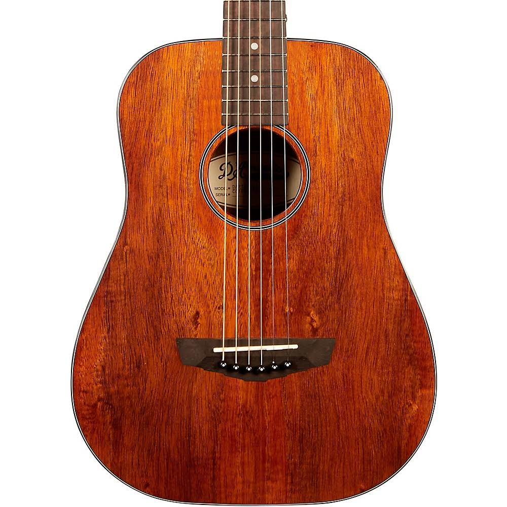 D&Angelico Premier Utica Koa Mini Acoustic Guitar Natural