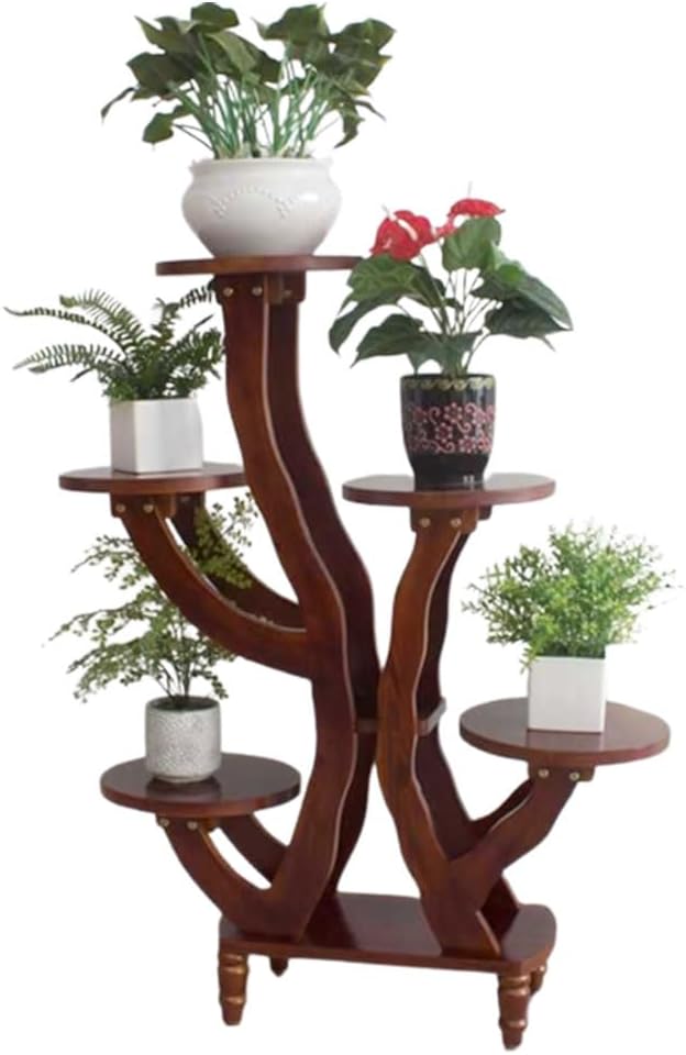 Gerrit Plant Stand 5 Tier Plant Stand Indoor Wooden Tall Flower Pot Stand For Multiple Plants Corner Plant Holder Rack Modern Creative Flower Pots