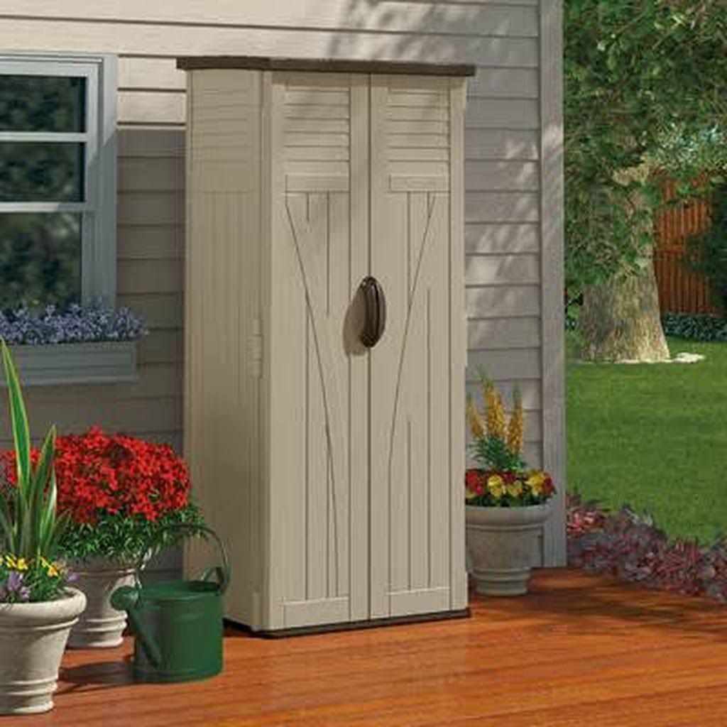 Suncast 2.4 ft. W x 2.1 ft. D Plastic Vertical Tool Shed