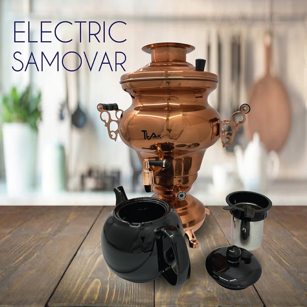 Electric Stainless Steel Copper Design Samovar