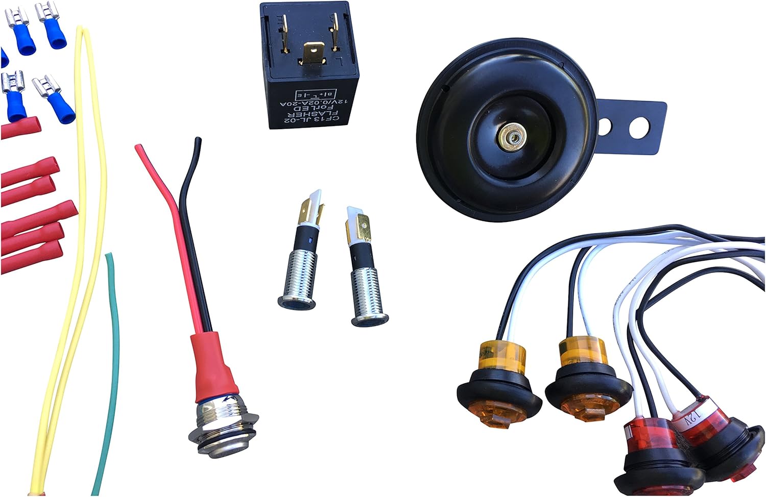 WD Electronics - DIY Street Legal Kit Turn Signal for UTV ATV RZR 1000 900 800 Wildcat Teryx Polaris General Maverick X3 Commander Pack of 2