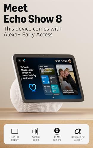 Amazon Echo Show 11 (newest model), Vibrant Full-HD 11" display with more viewing area and spatial audio, with Alexa+ Early Access, Graphite