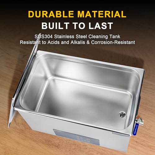 3L Ultrasonic Cleaner, One-Touch Cleaning, Heating, Dual-Frequency, Sweep Frequency, Touch Ultrasonic Cleaning Machine for Labs,Carburetor,Jewelry