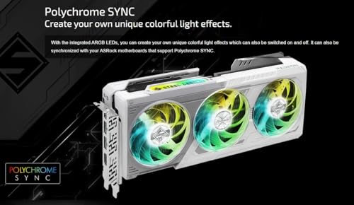 ASRock AMD Radeon RX 9070 XT Steel Legend 16GB White GPU 20Gbps GDDR6 256Bit (3rd Gen RT 2nd Gen AI Accelerators) PCIe5.0 800W 2x8-pin Triple Fan