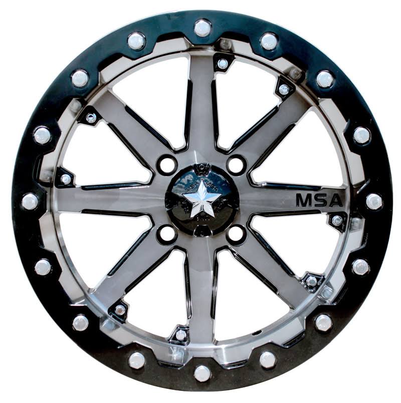 MSA Offroad M21 Lok Wheel 14x10 4x4x110 -10mm Charcoal Tint