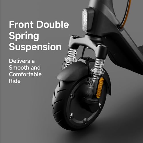 Segway Ninebot E2 Plus II/ E2 Pro Electric Scooter, 15.5 mph Top Speed, Front Suspension (E2P2 Only), Portable Kick Scooter for Adults