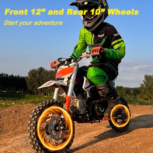X-PRO X15 110cc Zongshen Brand Engine Dirt Bike with Semi-Automatic Transmission, Kick Start,12"/10" Wheels! (Black)