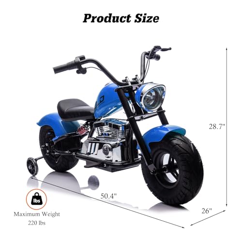 36V Electric Dirt Bike, 360W Electric Motorcycle, 3 Speed-Up to 15.5 MPH, Electric Dirt Bike for Kids 14+, LED/USB/Bluetooth