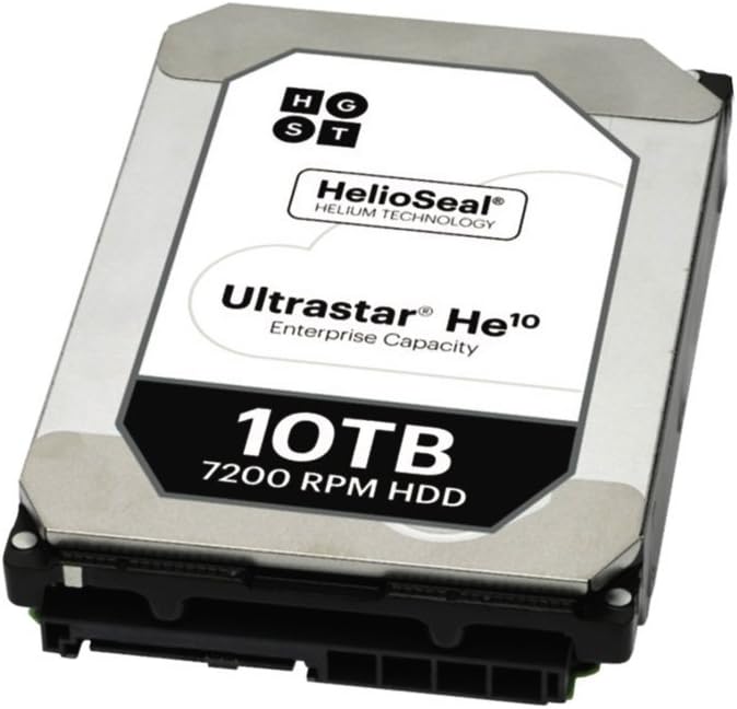 HGST Ultrastar He10 | HUH721010ALN600 | 0F27502 | 10TB 7200 RPM 256MB Cache SATA 6.0Gb/s 3.5 4Kn Helium Platform Enterprise Hard Drive Bare Drive