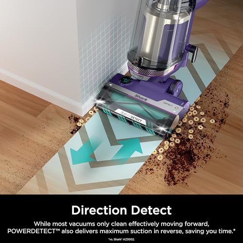 Shark Upright Vacuum, Stratos with DuoClean PowerFins, HairPro, Powered Lift-Away, Self-Cleaning Brushroll, & Odor Neutralizer Technology, Navy