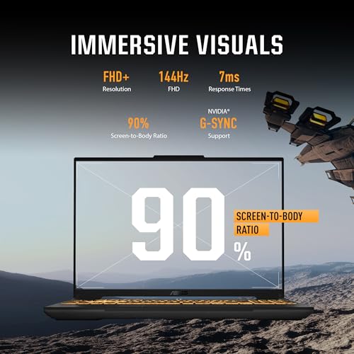 ASUS TUF Gaming F16 (2024) Gaming Laptop, 16” FHD+ 144Hz IPS-Level 16:10 Display, Intel® Core™ 5 210H Processor, NVIDIA® GeForce RTX™ 4050, 8GB DDR5