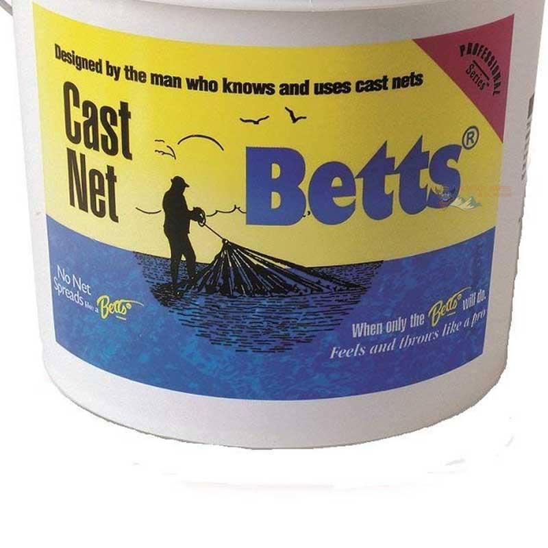 Betts Mullet Cast Net 10ft 1x22 Mesh Bucket