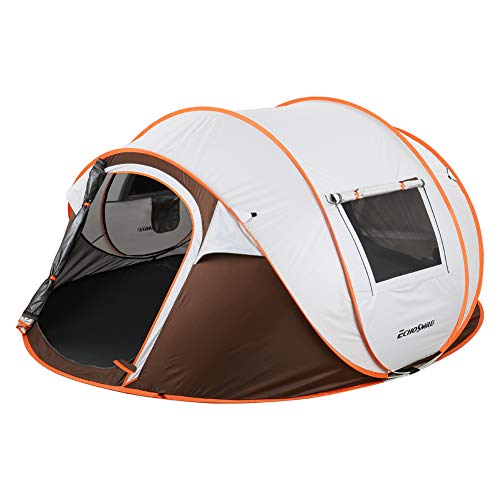 EchoSmile Camping Instant Pop Up Tent, 2/4/6/8/10 Person, Water Resistant Dome, Easy Setup for Camping Hiking and Outdoor, Portable with Carry Bag