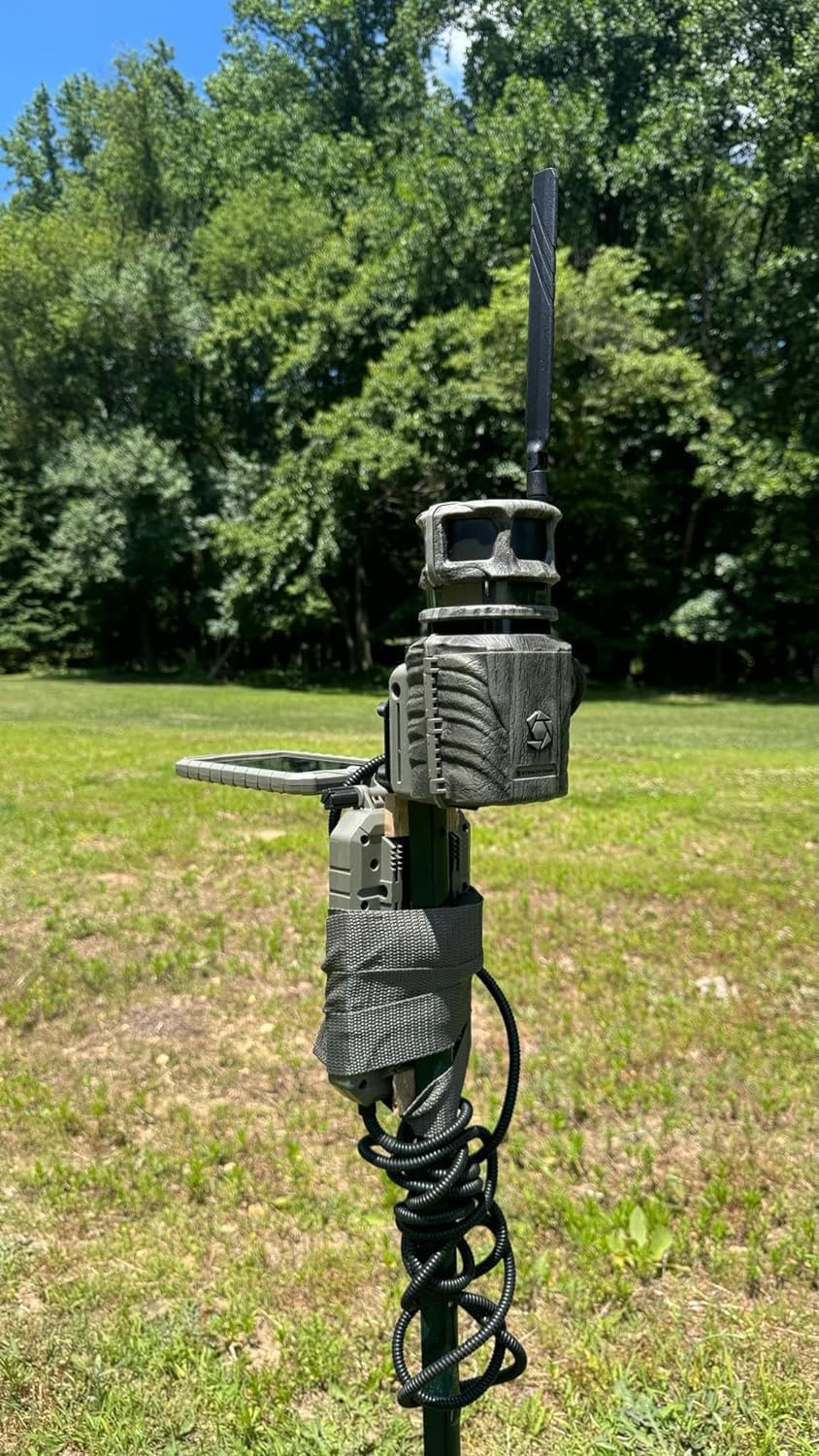 Stealth Cam Revolver 36MP Trail Camera with 1080P HD Video at 30 FPS, 0.4 Sec Trigger Speed, 360° Panoramic View, Built-in GPS