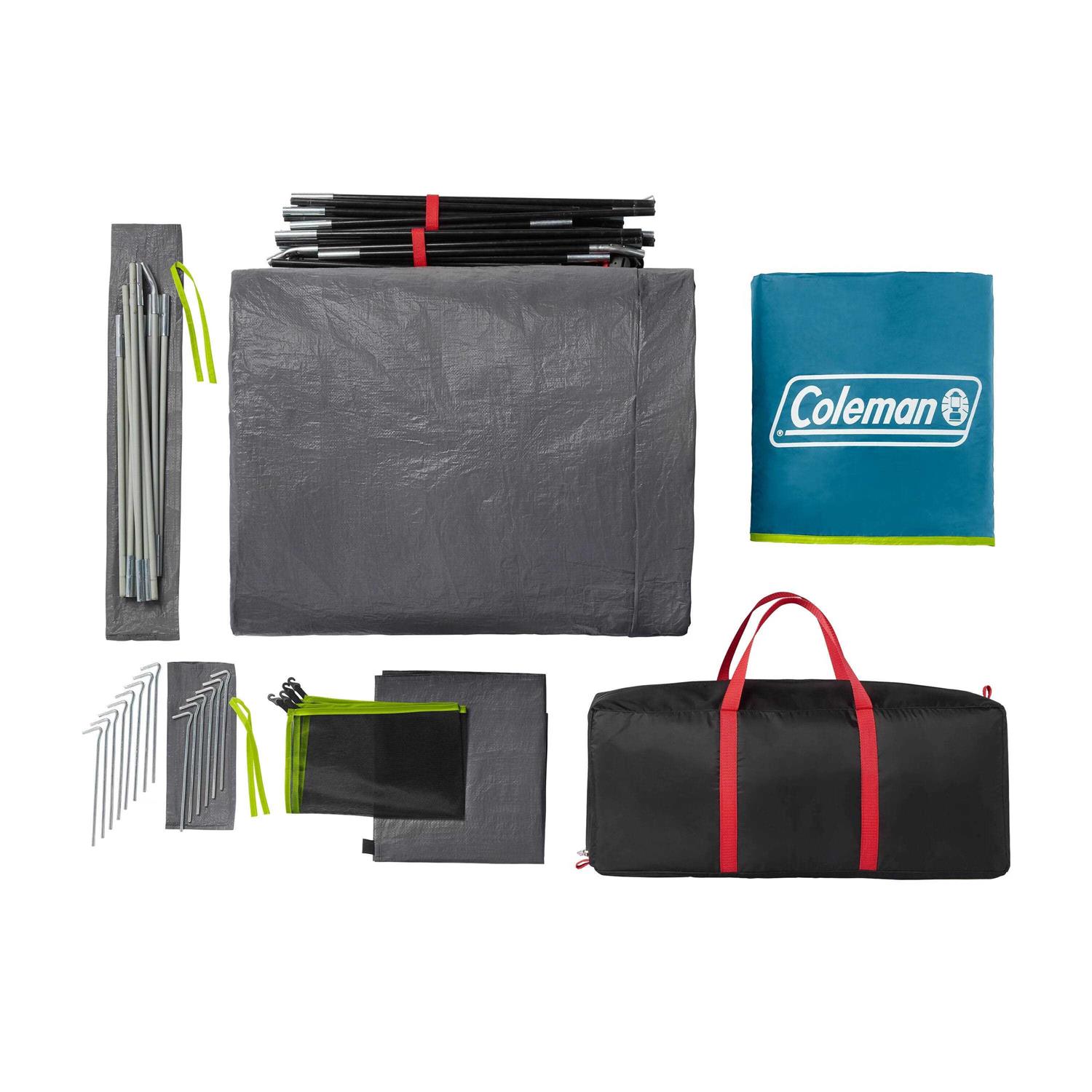 Coleman Skydome 4-Person Screen Room Camping Tent w/Dark Room - Sports Supplies Online Store