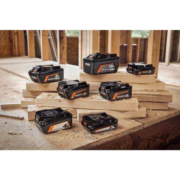RIDGID 18V 12.0 Ah MAX Output EXP Lithium-Ion Battery with 18V Rapid Charger - Shop Hardware Tools Online Store