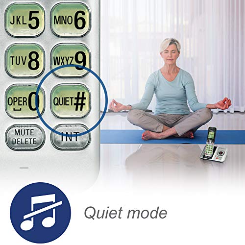 VTech CS6529-4B 4-Handset DECT 6.0 Cordless Phone with Answering System and Caller ID, Expandable up to 5 Handsets, Wall-Mountable