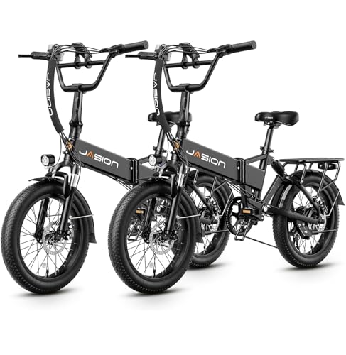 Jasion EB7 2.0/ST Electric Bike for Adults, 1200W Peak Motor 28MPH Max Speed Folding Ebike, 48V 10AH Removable Battery